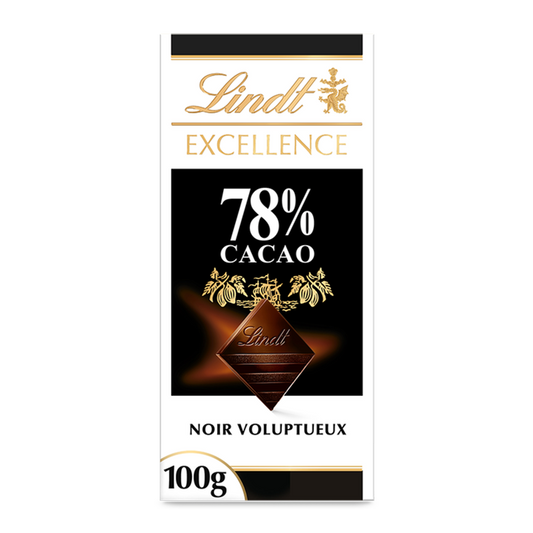 Lindt Excellence Noir 78 % Cacao – 100 g