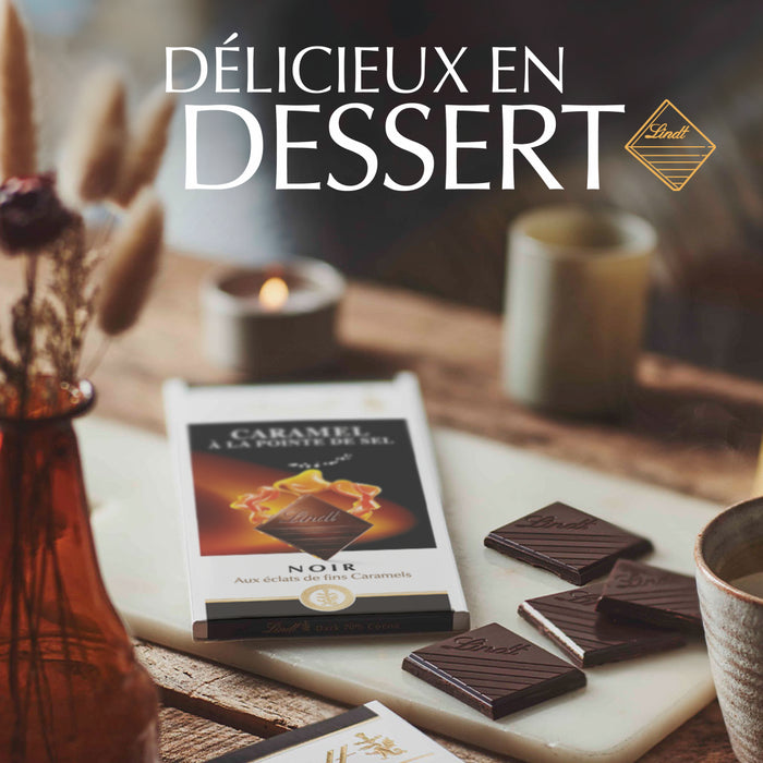 Lindt Excellence Noir Caramel à la Pointe de Sel – 100 g