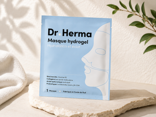 Masque Hydrogel Hydratation & Éclat – Dr. Herma