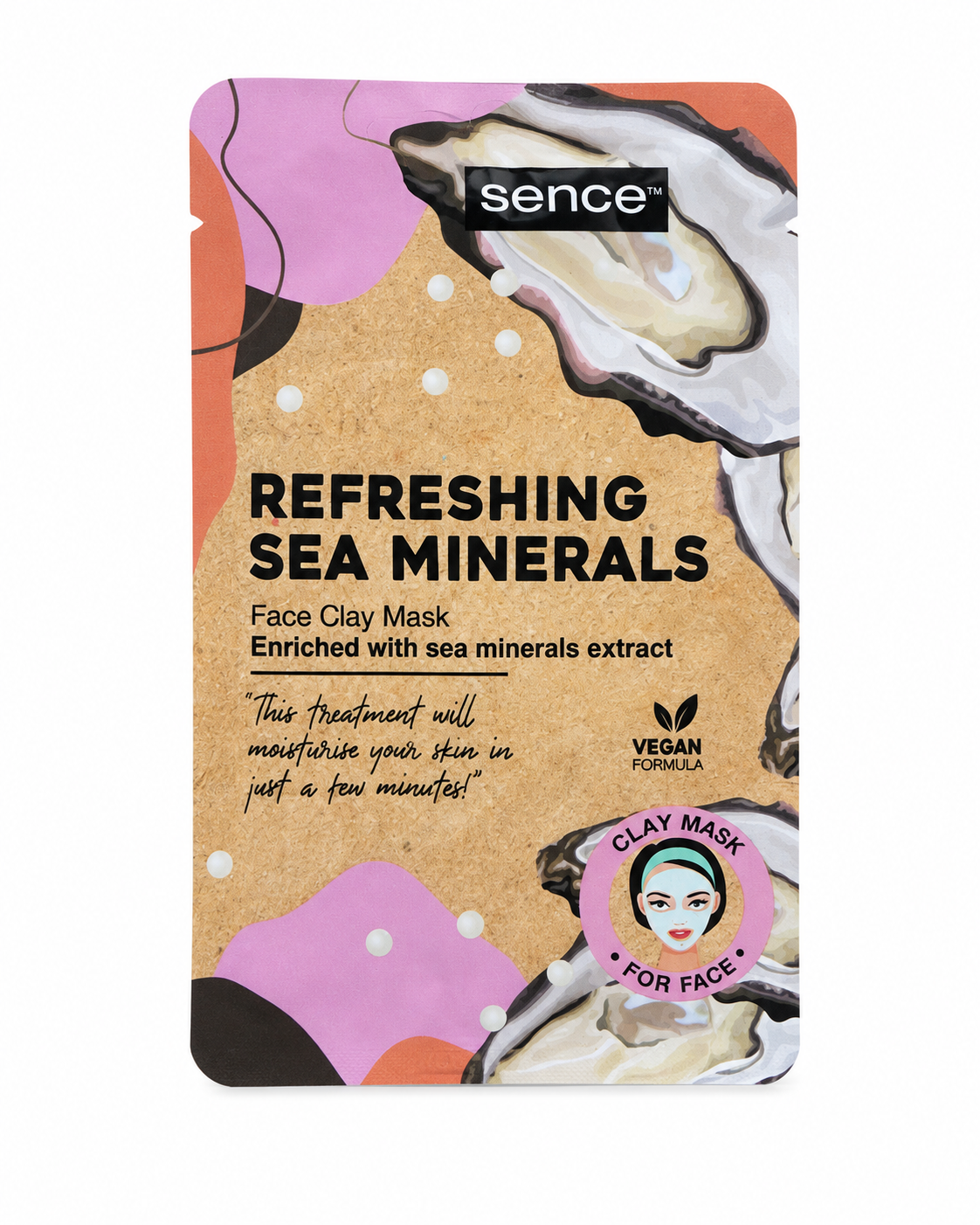 Sence Lot de 3 Masques Visage Kiwi, Tea Tree & Minéraux Marins