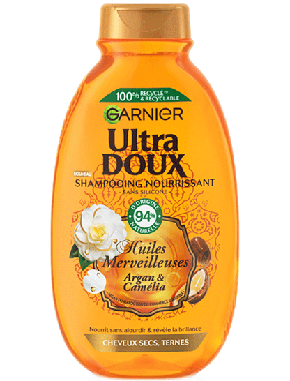 Garnier Shampooing Merveilleux Nourrissant Argan & Camélia 600ml
