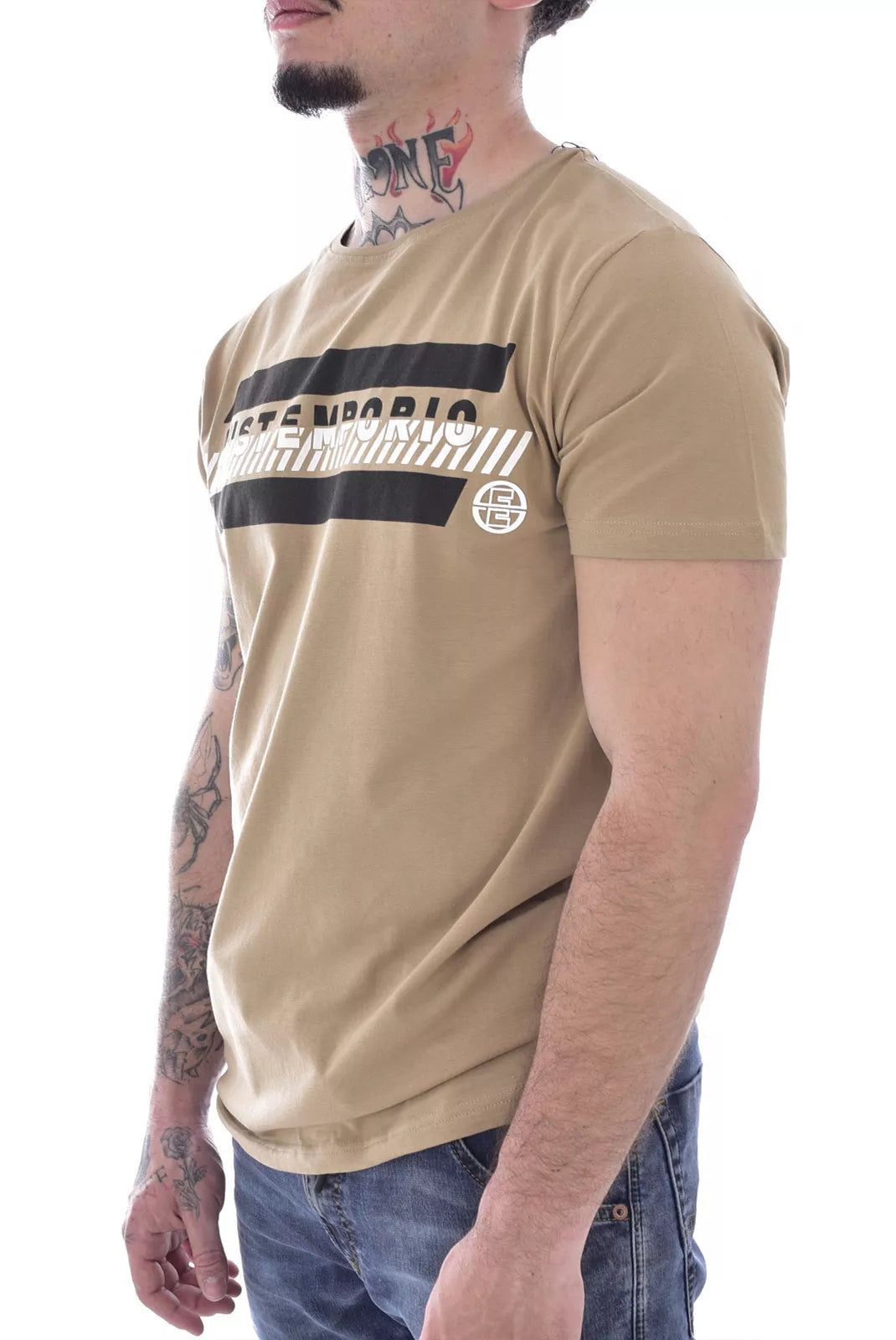 TShirt coton stretch print logo - Just Emporio