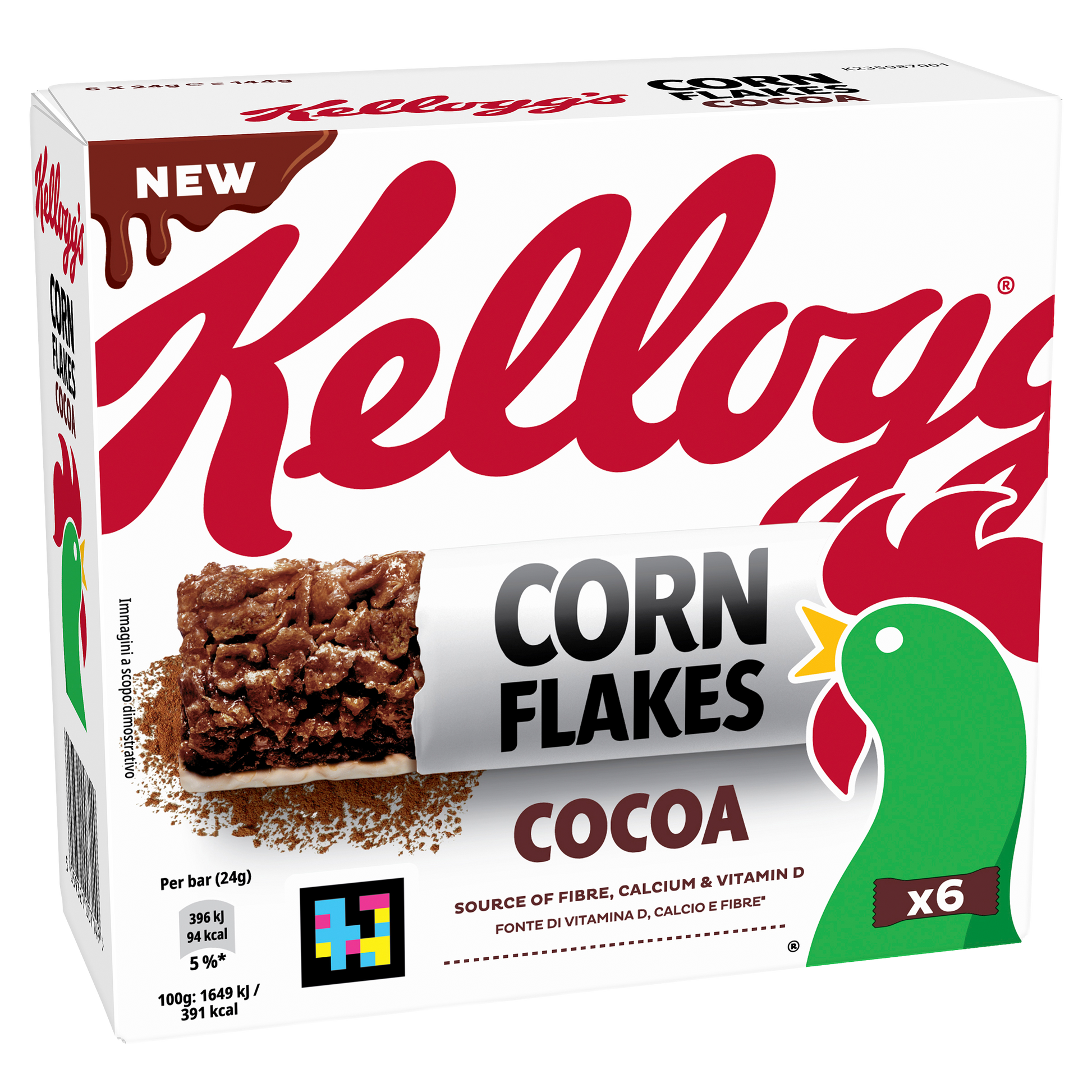 Barres Kellogg's Corn Flakes Cacao x6