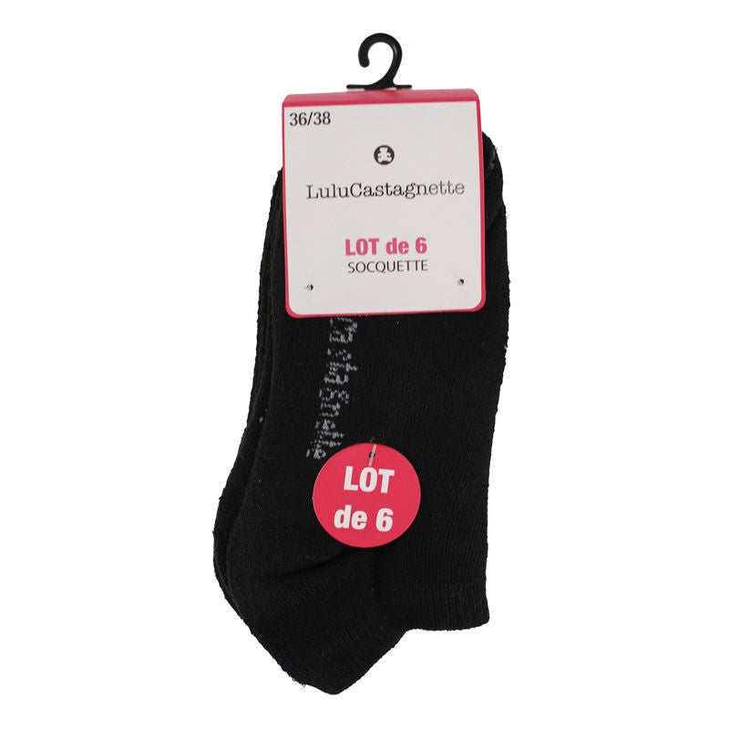 Lulu Castagnette – Lot de 6 Socquettes Femme