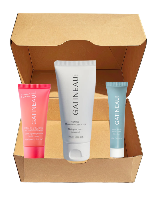 Lot découverte Gatineau – Nettoyant, Gommage & Hydra Aura