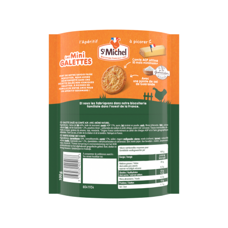 ST MICHEL – Mini Galettes Apéritif Comté AOP 100g