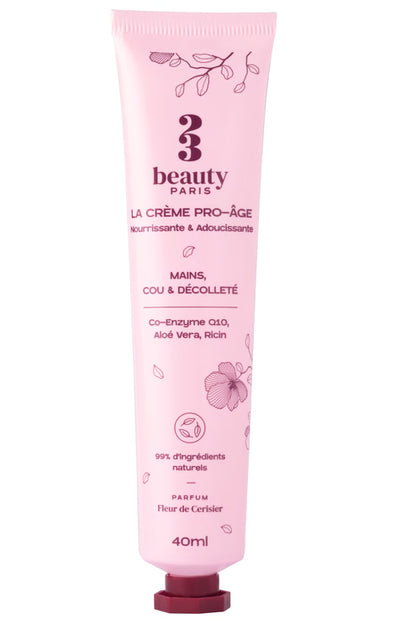 3 Beauty Paris crème pro-âge mains cou décolleté 40ml soin anti-âge
