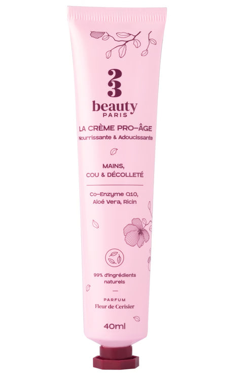 3 Beauty Paris crème pro-âge mains cou décolleté 40ml soin anti-âge