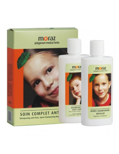 Moraz – Kit Complet Anti-Poux (Shampoing + Après-Shampoing + Peigne)