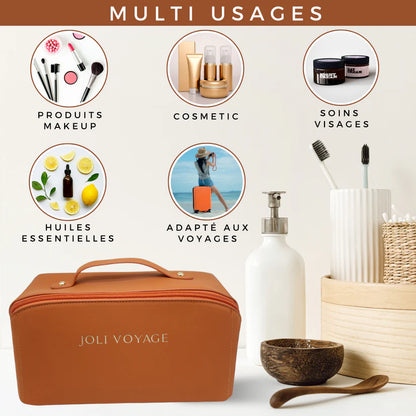 Trousse de toilette – Marron Camel (édition Joli Voyage)