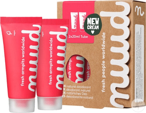 Nuud déodorant crème naturel vegan pack 2x20ml sans aluminium