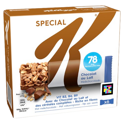 Barres Special K Chocolat au Lait x6
