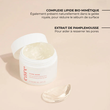 CARE – PURE NOW Gel Purifiant Perfecteur – Peaux Mixtes à Grasses – 50 ml