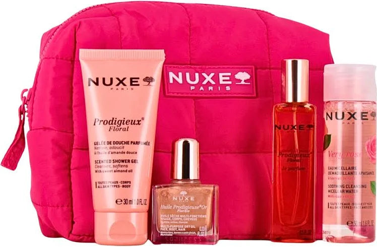 Nuxe – Trousse Voyage Prodigieuse Florale, 4 Soins Essentiels