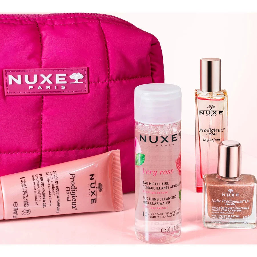 Nuxe – Trousse Voyage Prodigieuse Florale, 4 Soins Essentiels