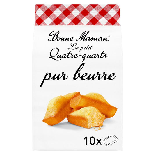 BONNE MAMAN – Petits Quatre-Quarts Pur Beurre (10 gâteaux) – 300 g