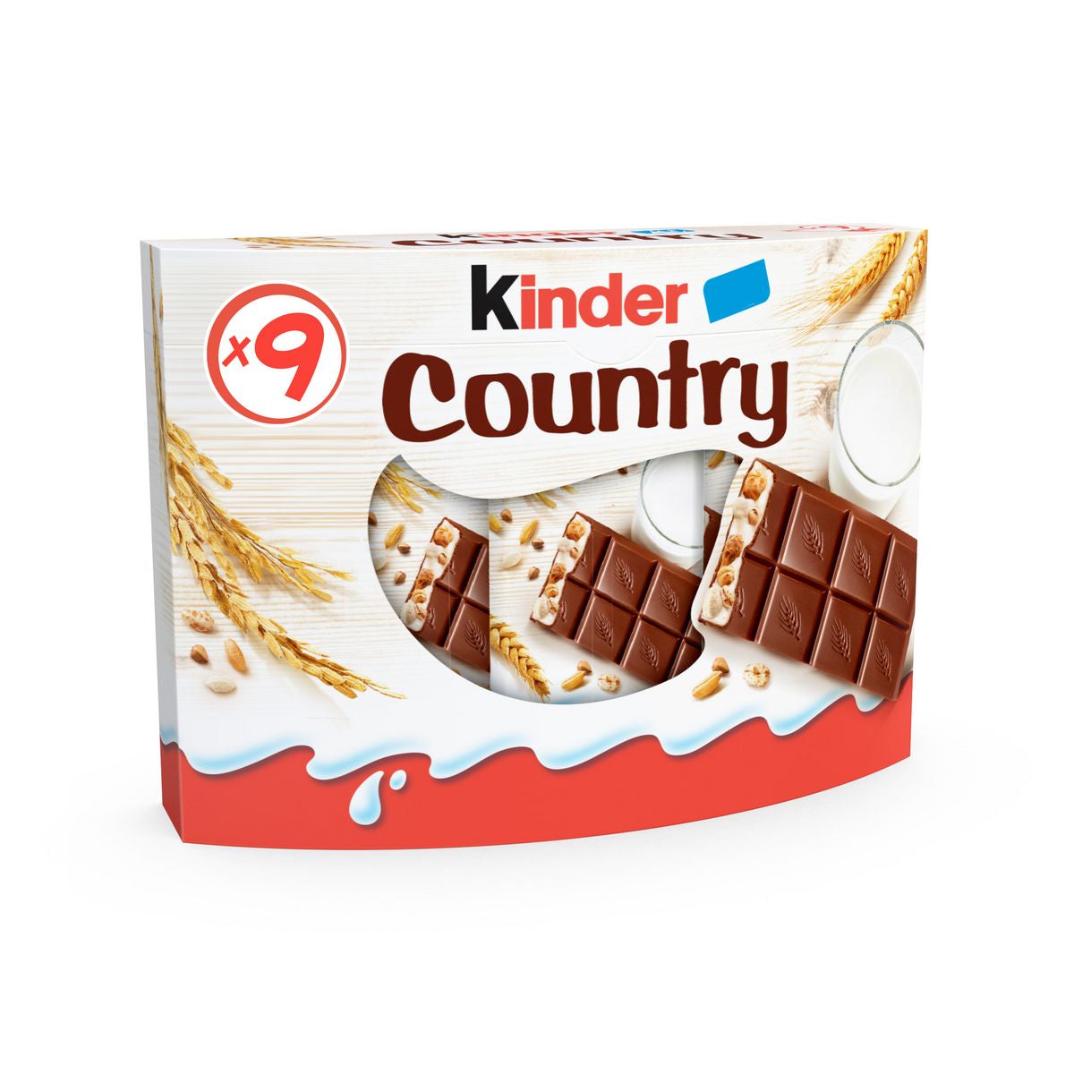 Kinder Country – Barres chocolatées (x9)