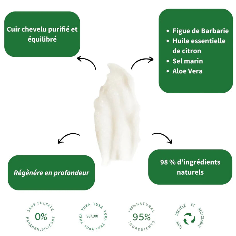 Shaeri Pure Scrub détoxifiant cuir chevelu et corps 100ml